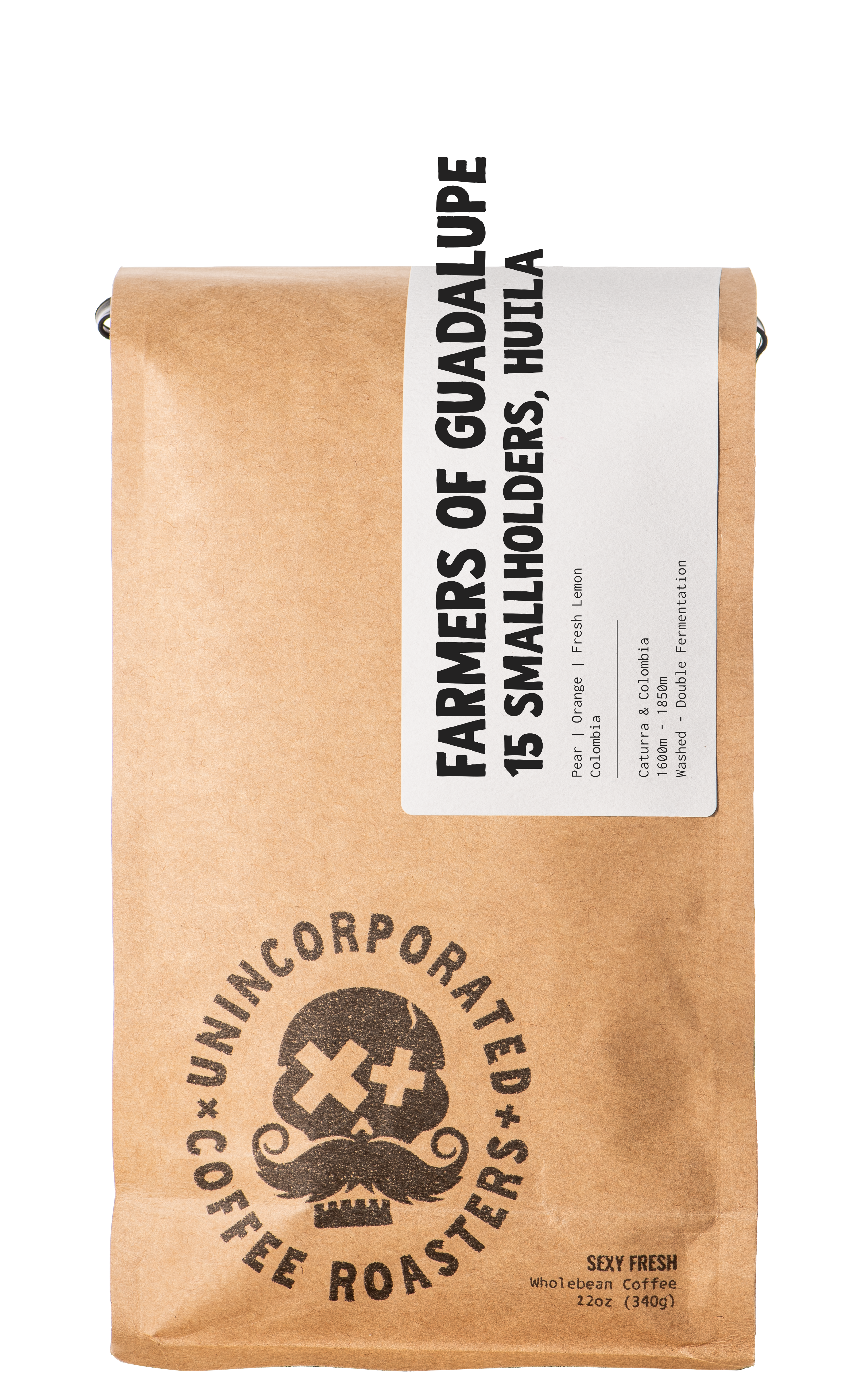 Farmers of Guadalupe Colombia 12oz — washed single origin, Huila, Unincorporated Coffee Roasters